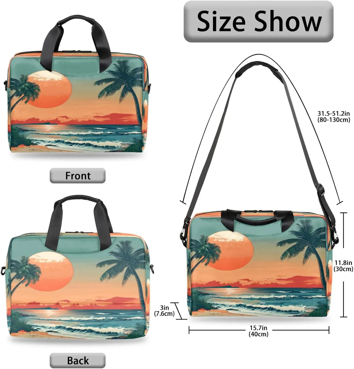 Laptop Shoulder Bag Compatible with Handle, Messenger Shoulder Case for Tablet, Laptop Carrying Case