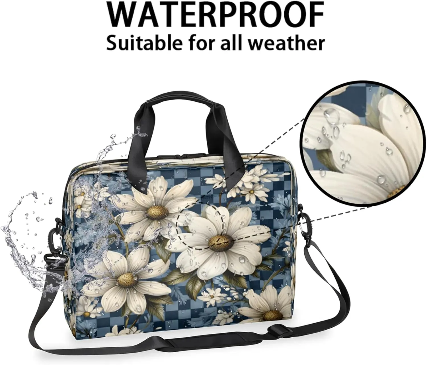 Laptop Shoulder Bag Compatible with Handle, Messenger Shoulder Case for Tablet, Laptop Carrying Case
