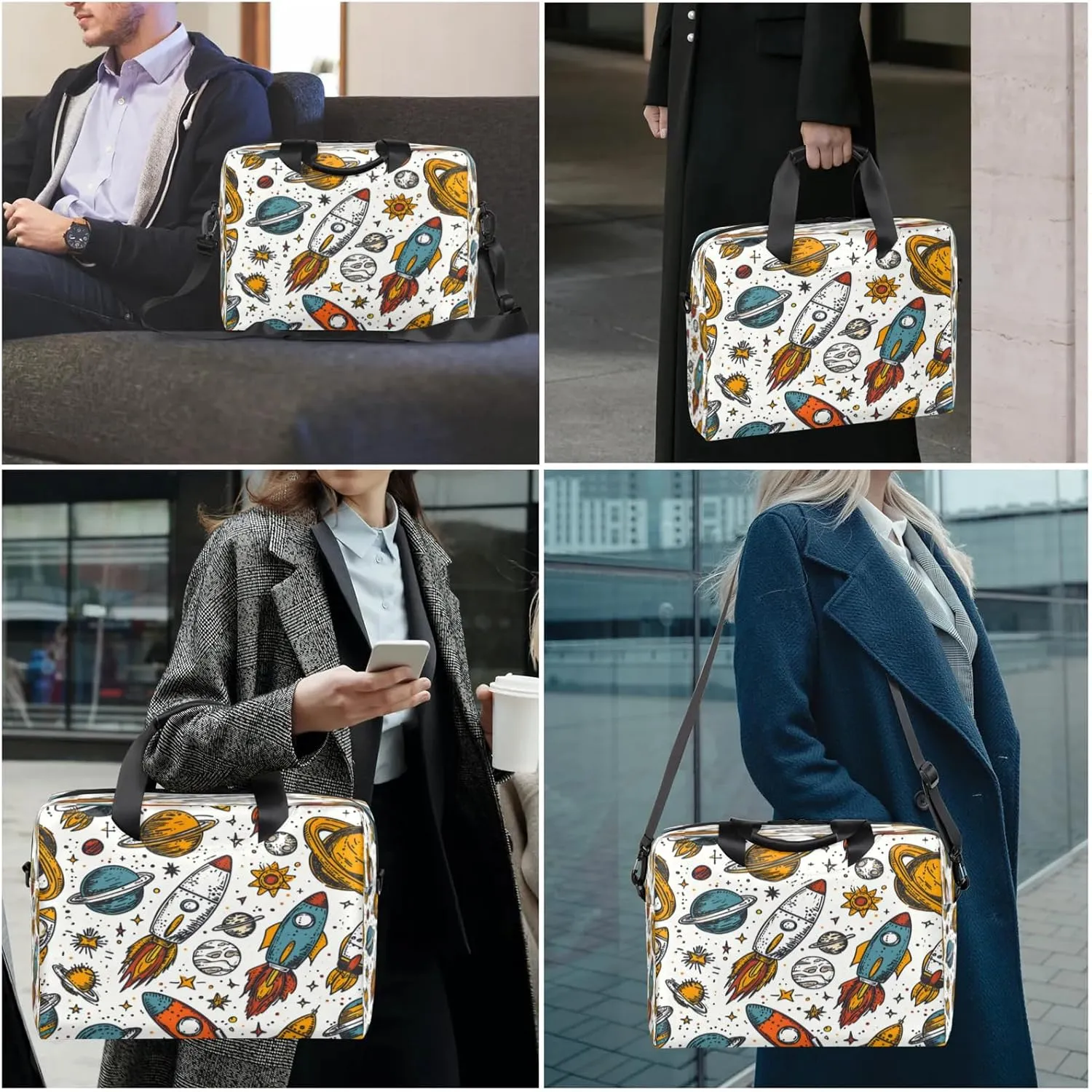 Laptop Shoulder Bag Compatible with Handle, Messenger Shoulder Case for Tablet, Laptop Carrying Case