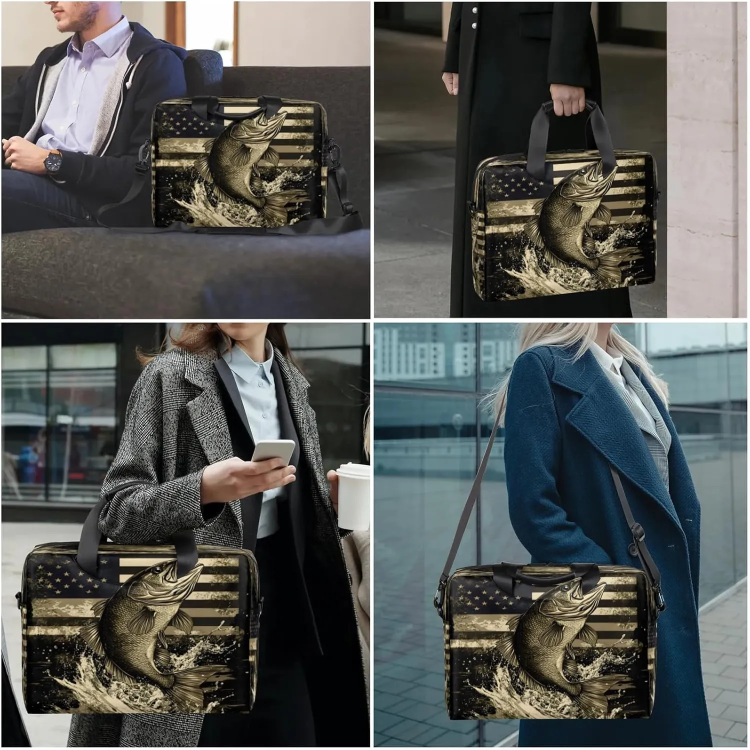 Laptop Shoulder Bag Compatible with Handle, Messenger Shoulder Case for Tablet, Laptop Carrying Case