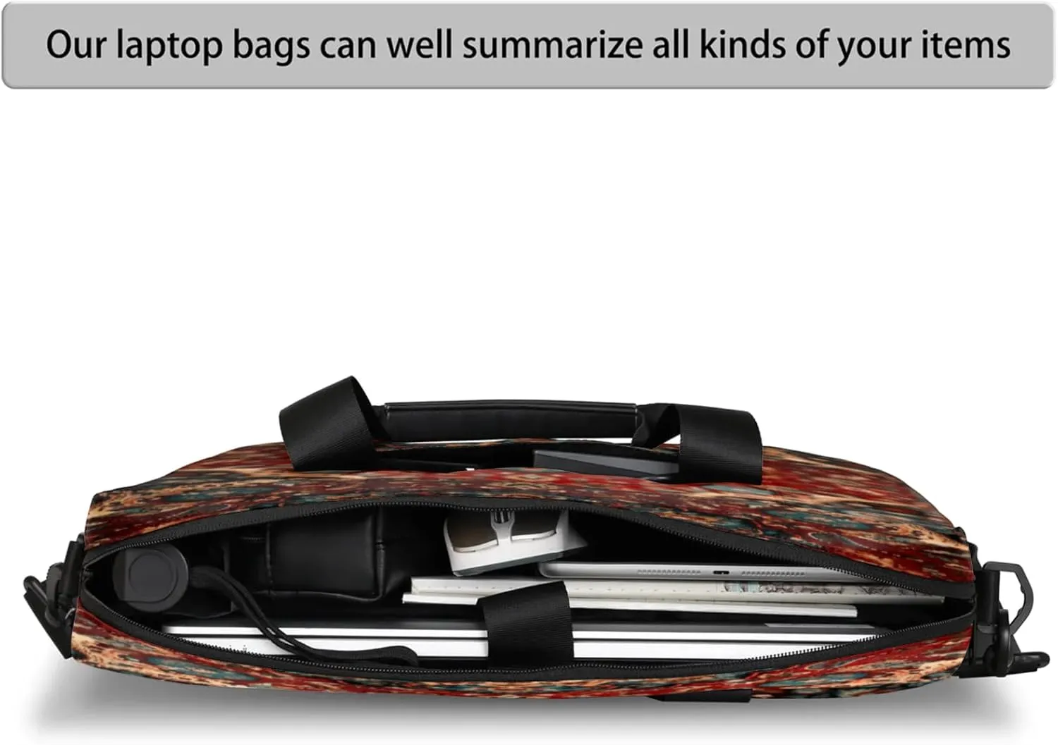 Laptop Shoulder Bag Compatible with Handle, Messenger Shoulder Case for Tablet, Laptop Carrying Case