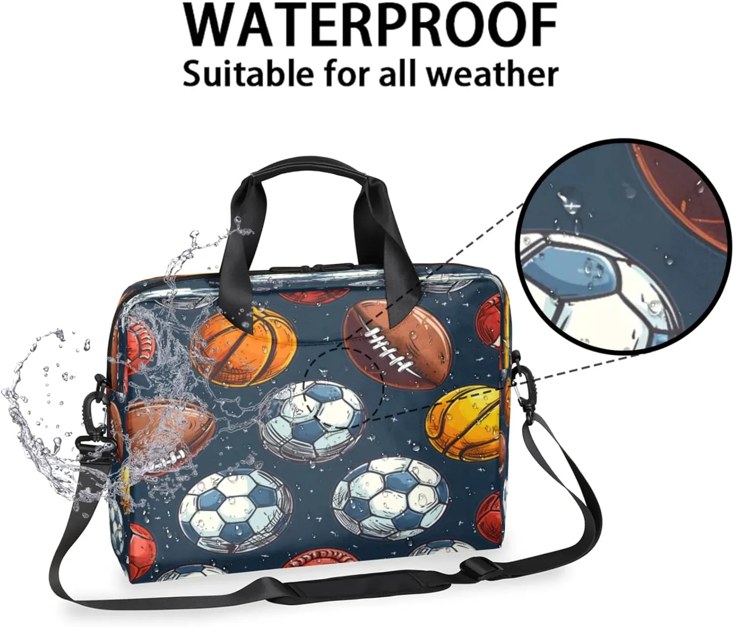 Laptop Shoulder Bag Compatible with Handle, Messenger Shoulder Case for Tablet, Laptop Carrying Case
