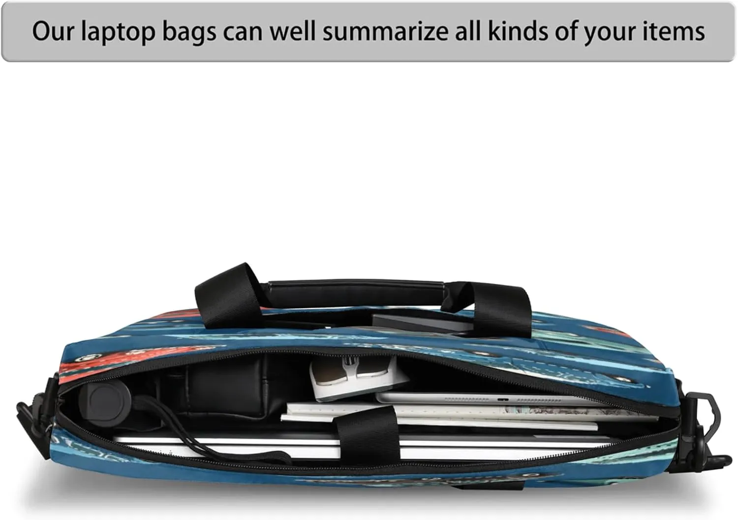 Laptop Shoulder Bag Compatible with Handle, Messenger Shoulder Case for Tablet, Laptop Carrying Case