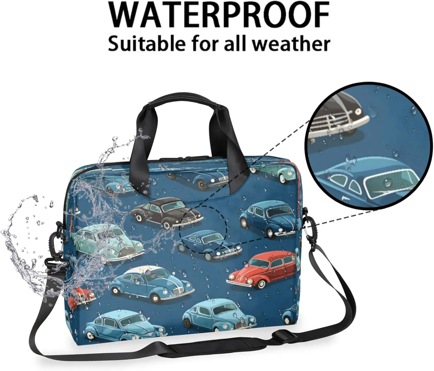 Laptop Shoulder Bag Compatible with Handle, Messenger Shoulder Case for Tablet, Laptop Carrying Case