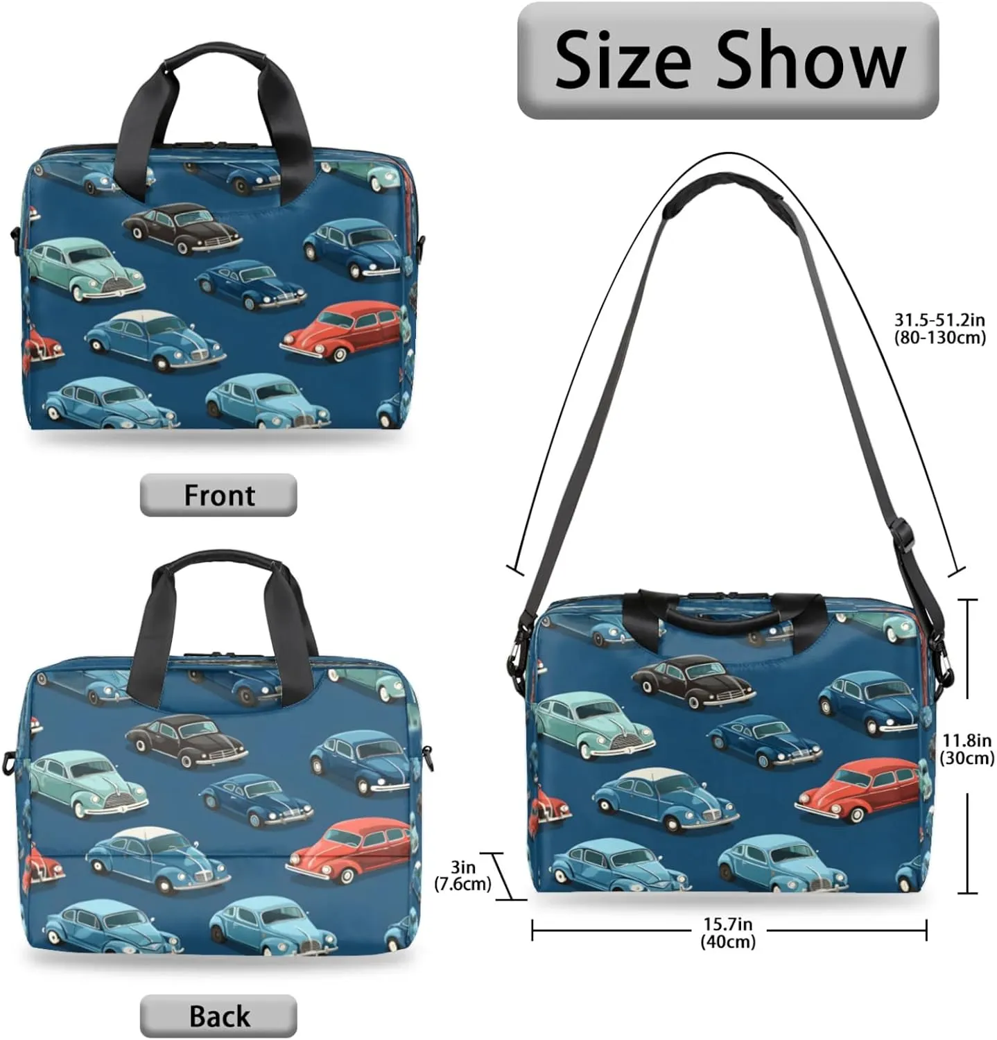 Laptop Shoulder Bag Compatible with Handle, Messenger Shoulder Case for Tablet, Laptop Carrying Case
