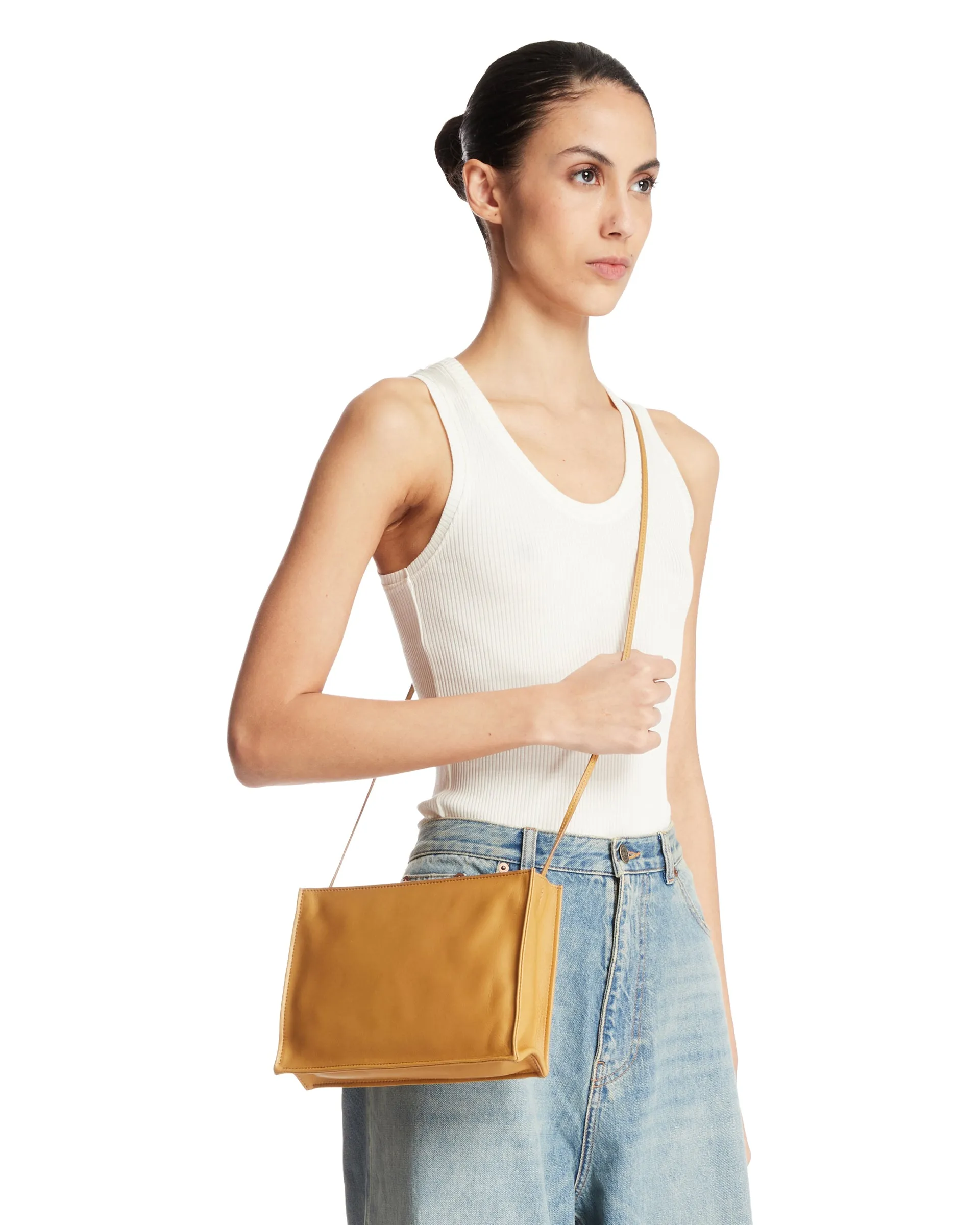 Large To Go Crossbody Borsa Beige