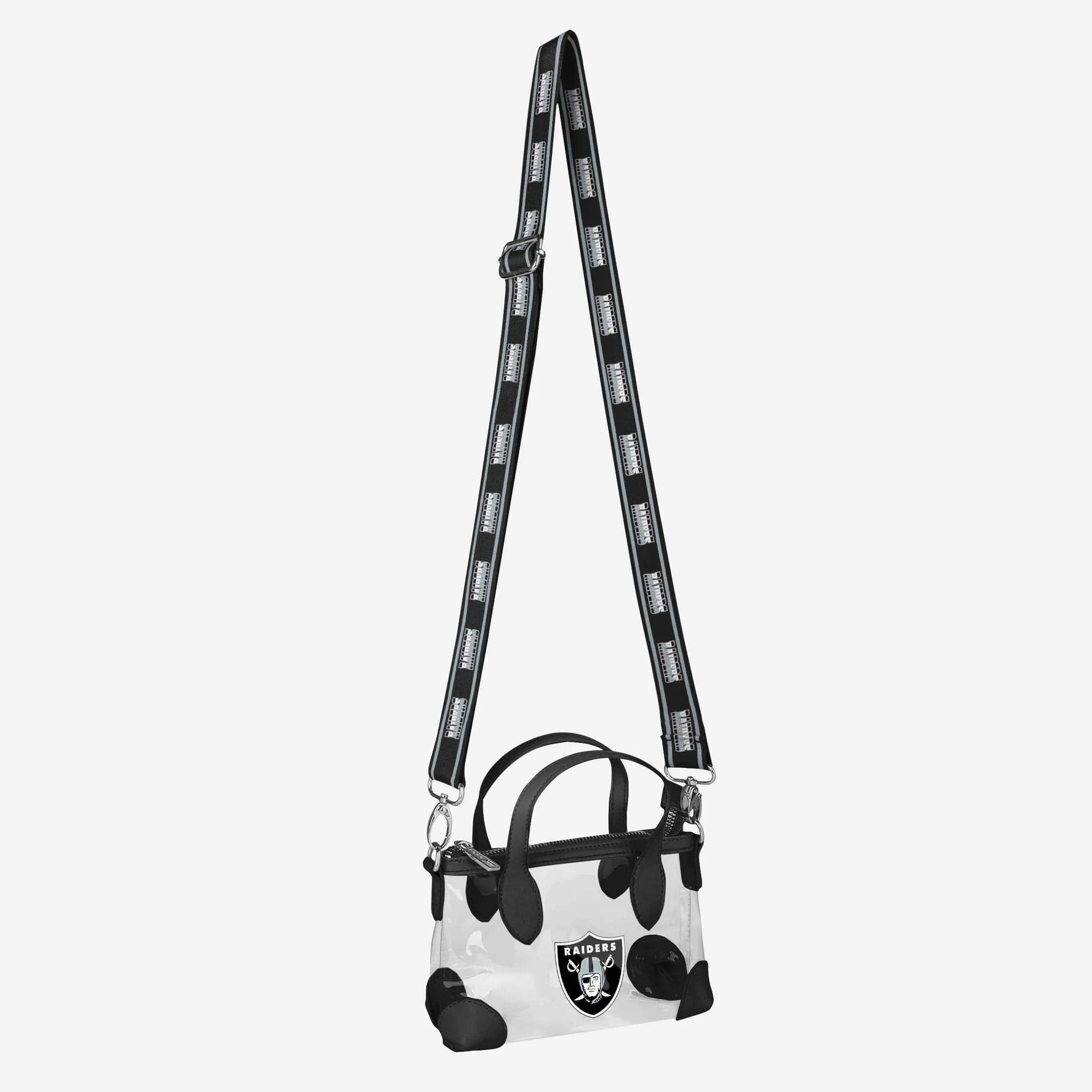 Las Vegas Raiders Big Logo Clear Crossbody Mini Purse
