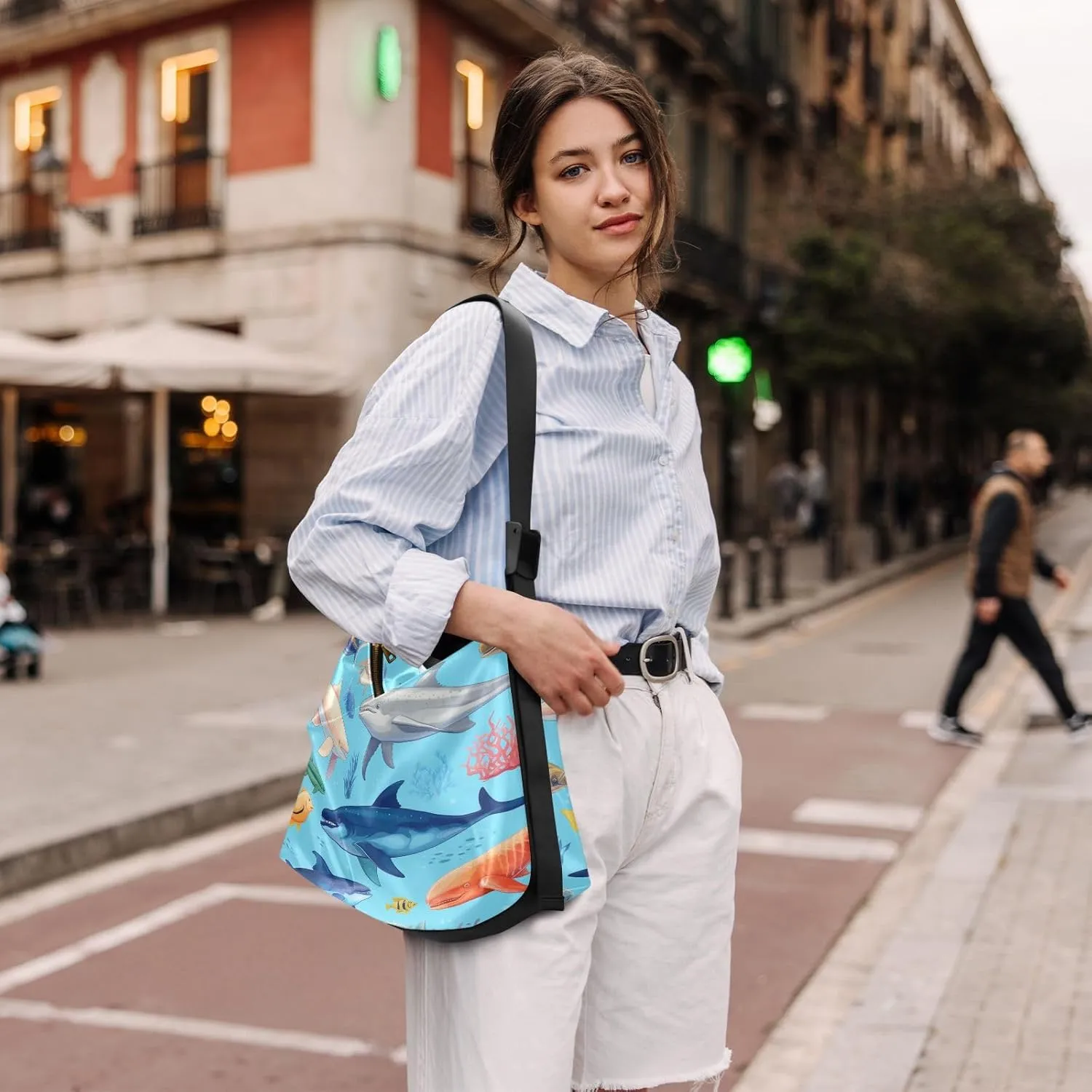 Leather Crossbody Bag for Women,Leather Crossbody Purse Leather Tote Bag Lady Shoulder Bag