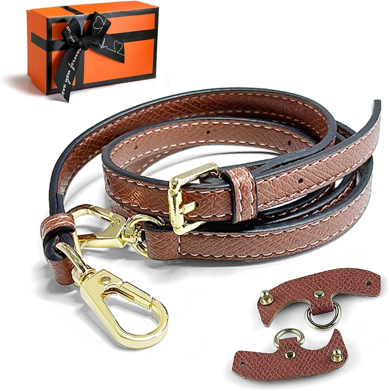 Leather Longchamp Strap Kit,Suitable For Longchamp Mini Bag Shoulder Strap,Genuine Leather Handbag Crossbody Bag Shoulder Strap,Adjustable Women'S Crossbody Bag Replacement Shoulder Strap