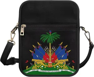 Leather Messenger Bag for Women Crossbody Cell Phone Purse Small Shoulder Pouch for Outdoor 9.5 inch