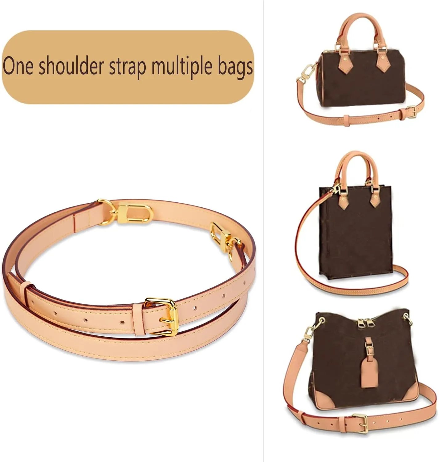 Leather Purse Strap Replacement Crossbody Handbag Long Adjustable