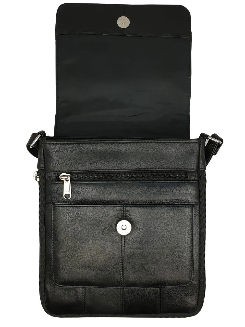Leather Travel Bag - Cross Body or Shoulder Holster - 4 Pockets - R161