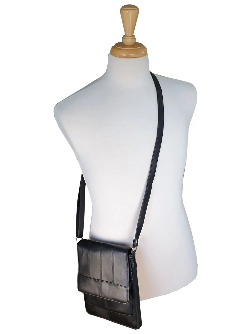 Leather Travel Bag - Cross Body or Shoulder Holster - 4 Pockets - R161