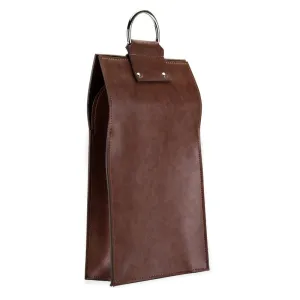 Leather Wine Bag - 2 Bottles Wine Tote