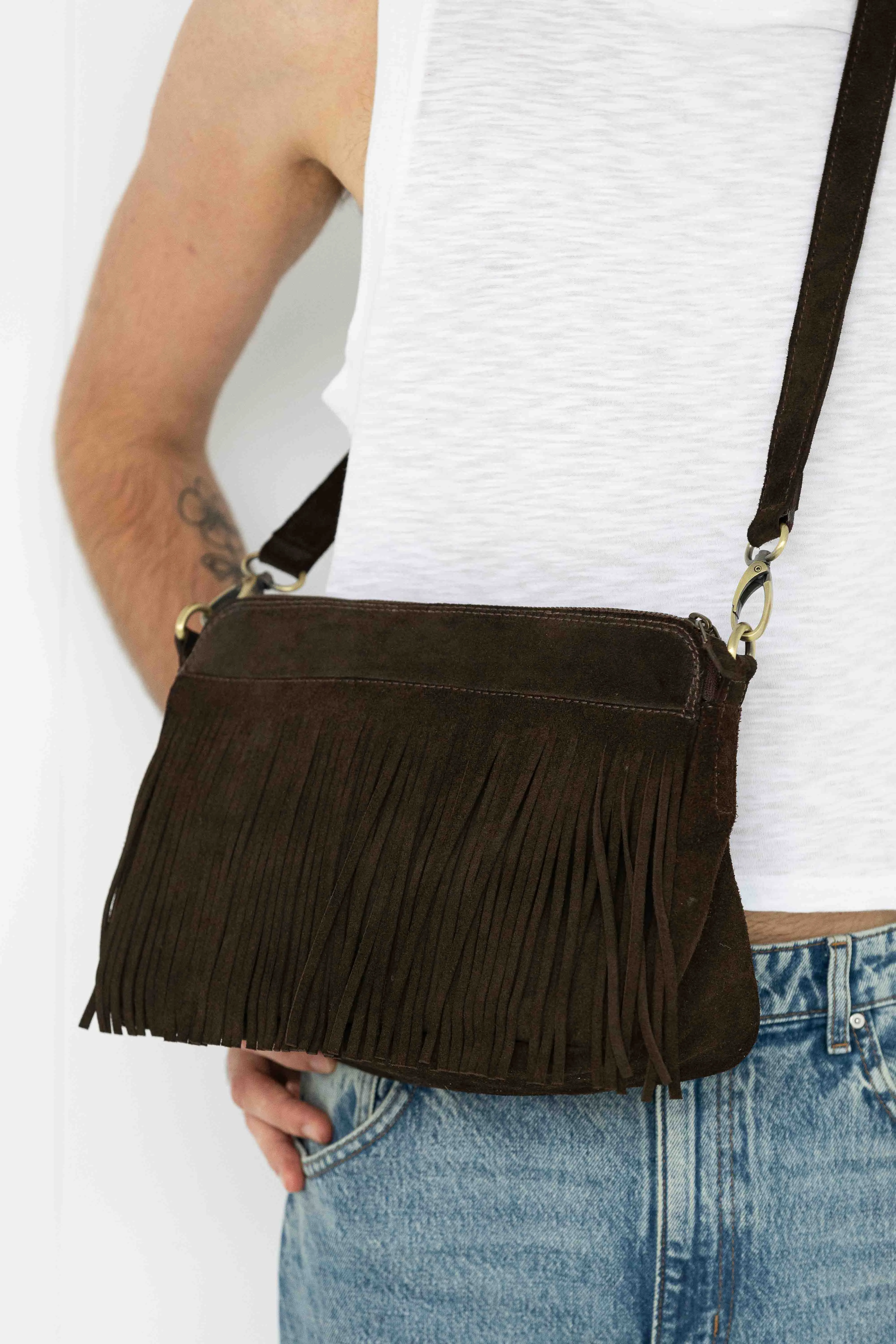 Leni Suede Fringe