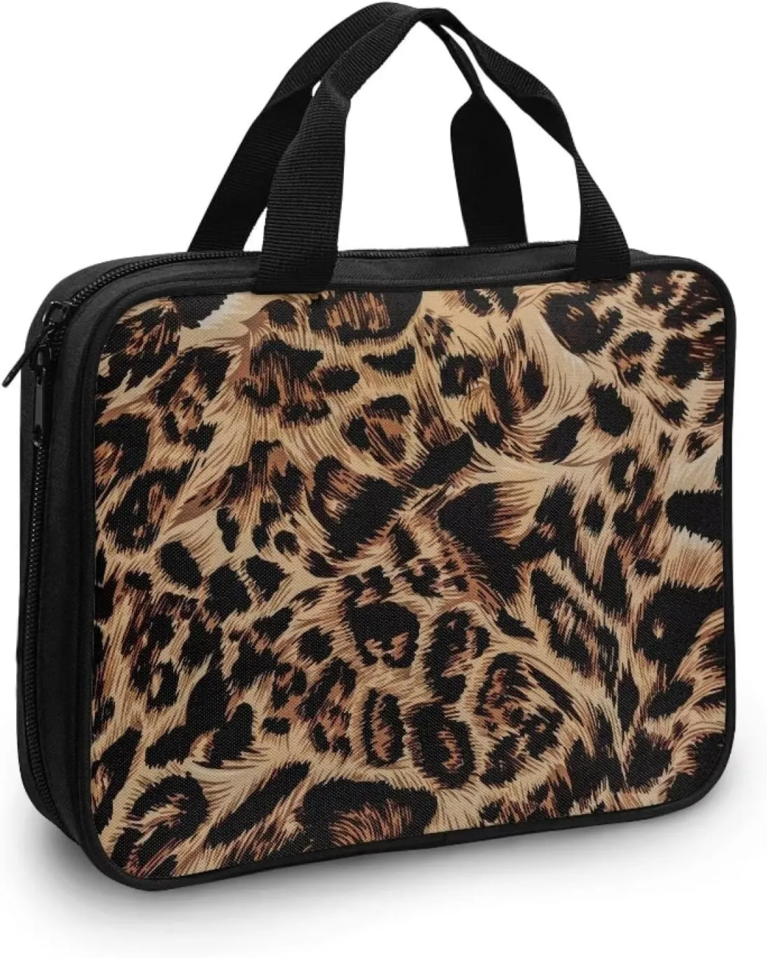 Leopard Print Bible Crossbody Bag for Women,Personalized Bible Cover Floral Bible Bag Bible Carrying Case,Stylish Bible Protective Case Bible Study Bag with Handle,Gift for Women Girls
