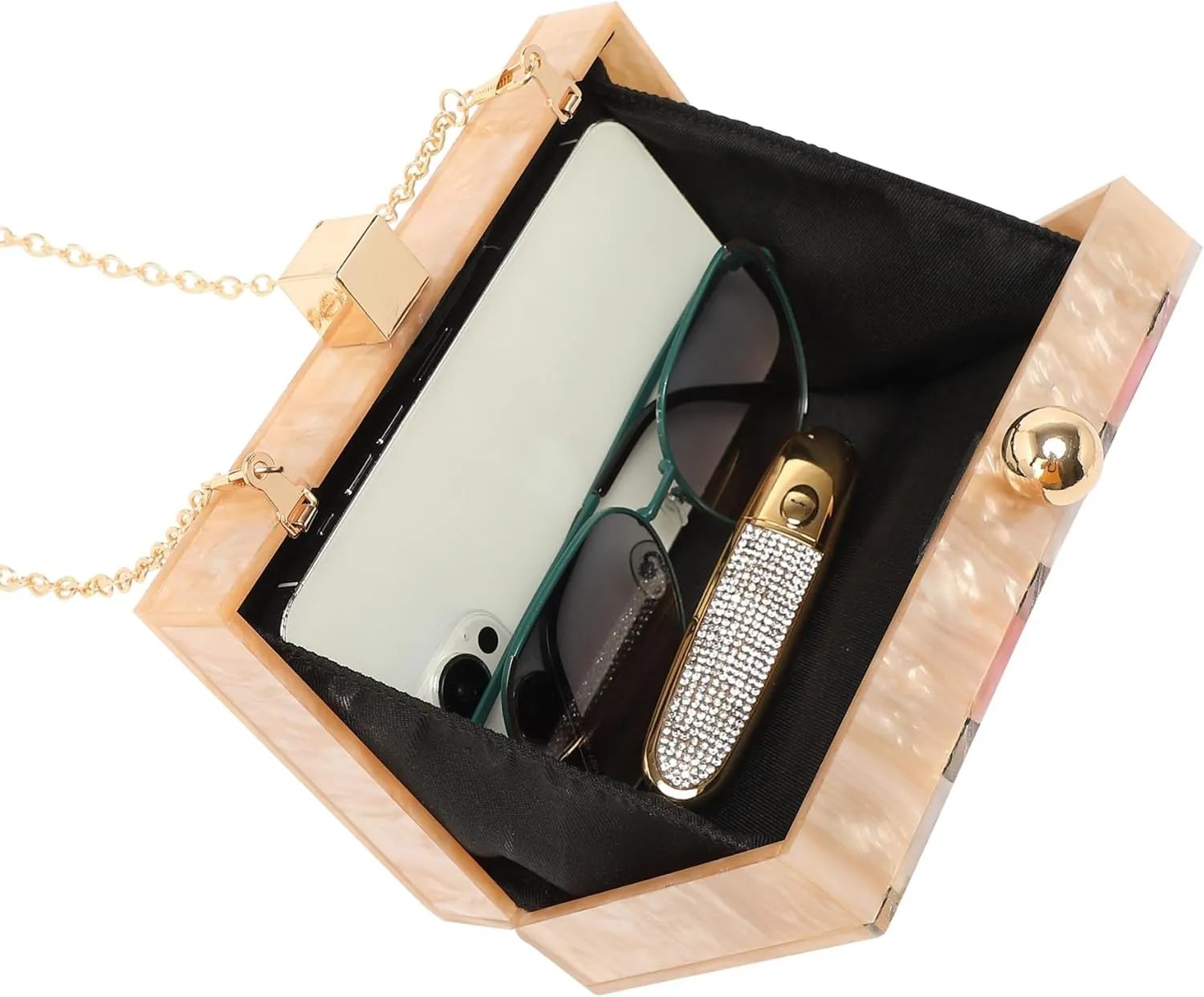 LETODE Acrylic Clutch Purses for Women Evening Clutch Bag Purse Handbag Wedding Party Cocktail