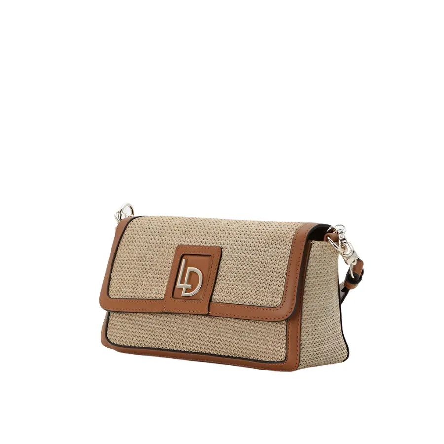 Lodi Love Lisboa Baguette Camel/ Raffia