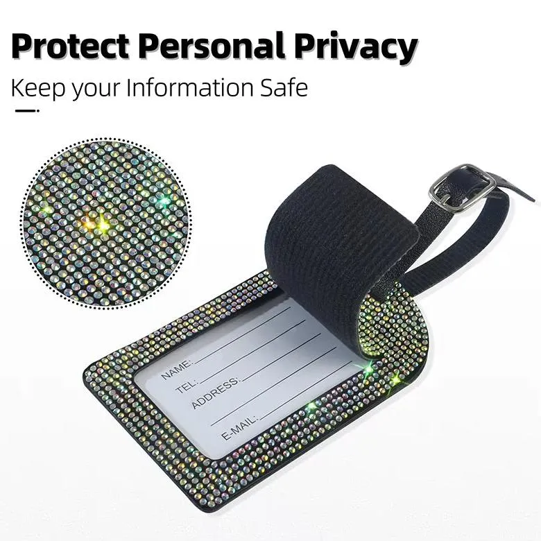 Lottie | Glittering Passport Holder & Luggage Tag Set
