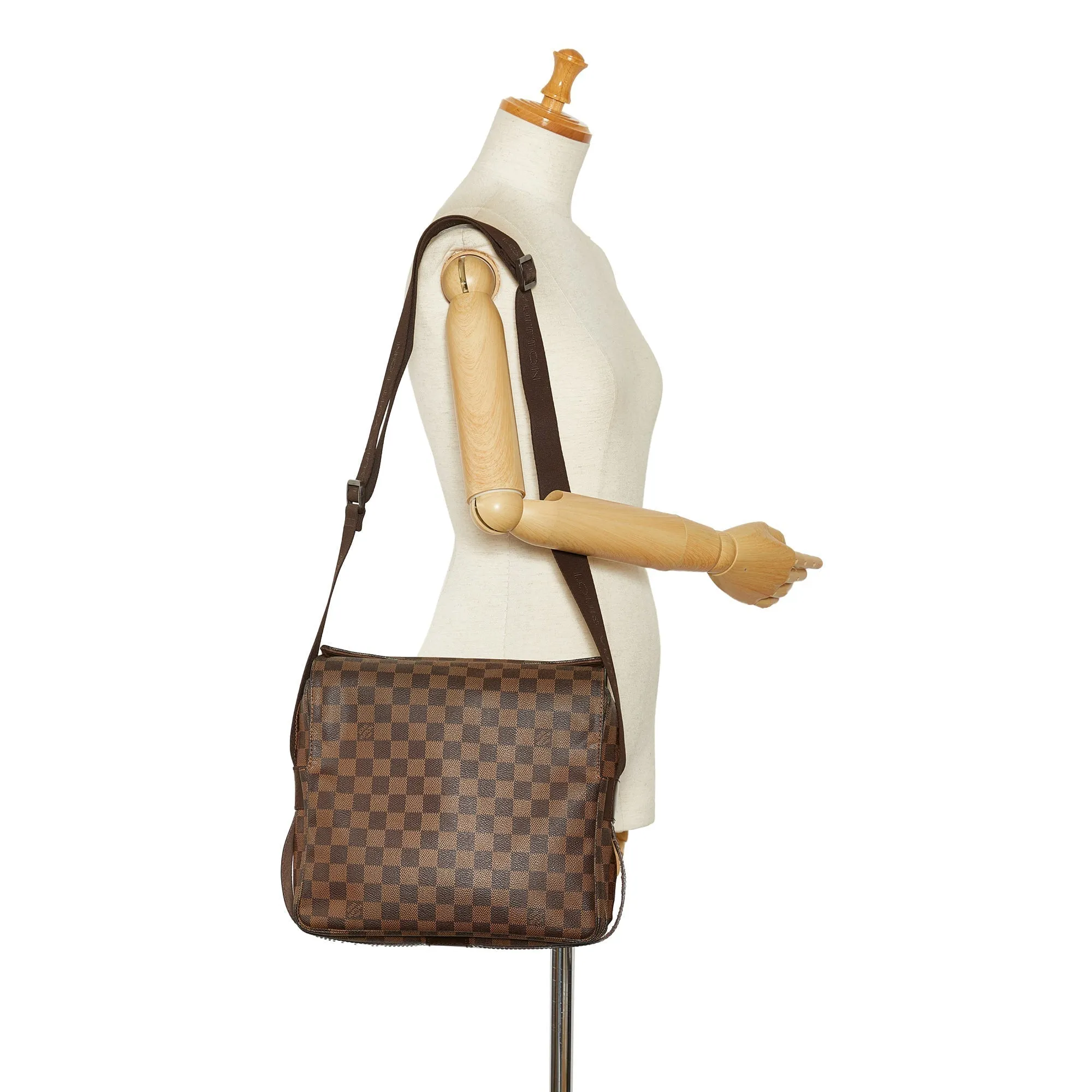 LOUIS VUITTON Damier Ebene Naviglio Crossbody Bag
