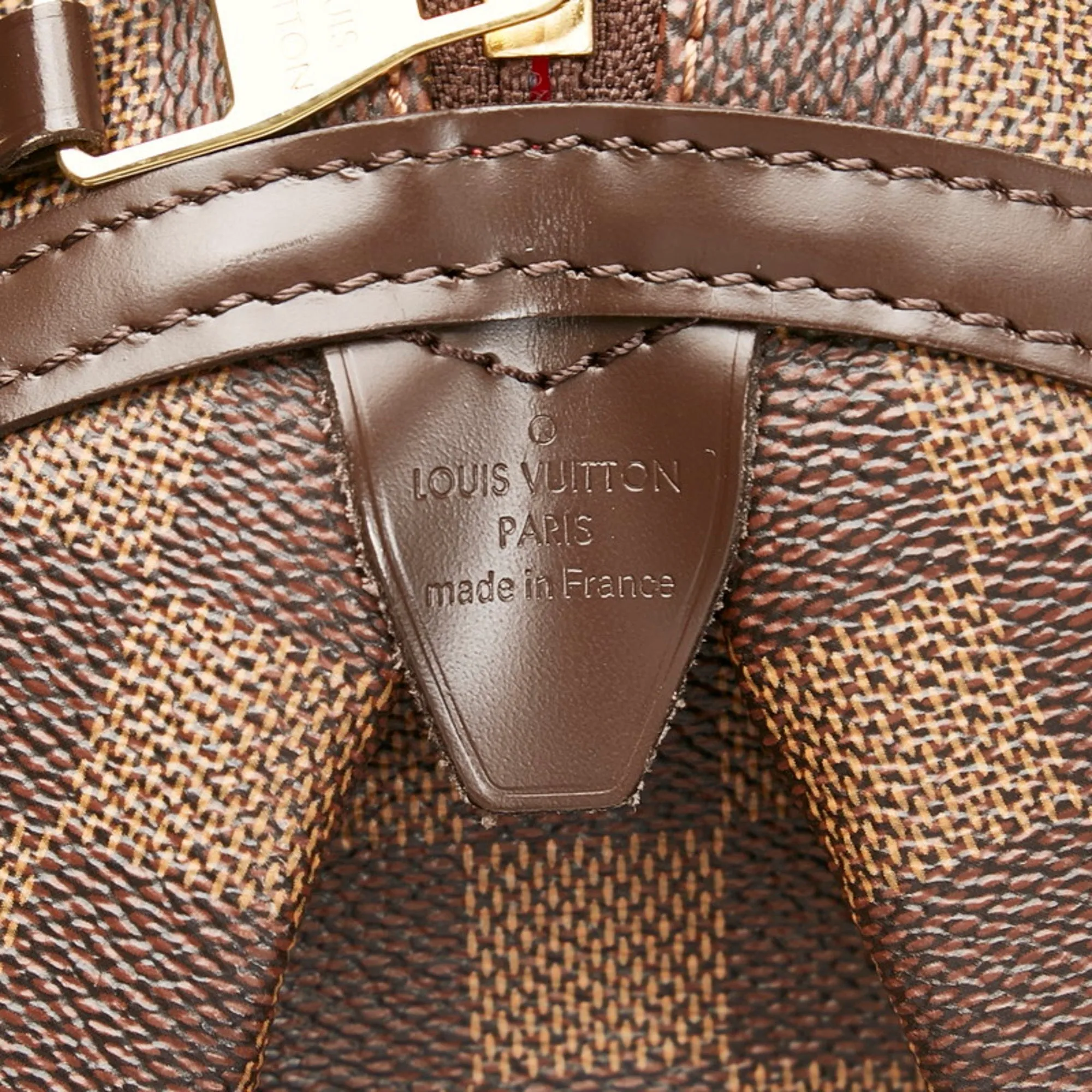 LOUIS VUITTON Damier Rivington GM Handbag Shoulder Bag N41158 Brown PVC Leather Women's
