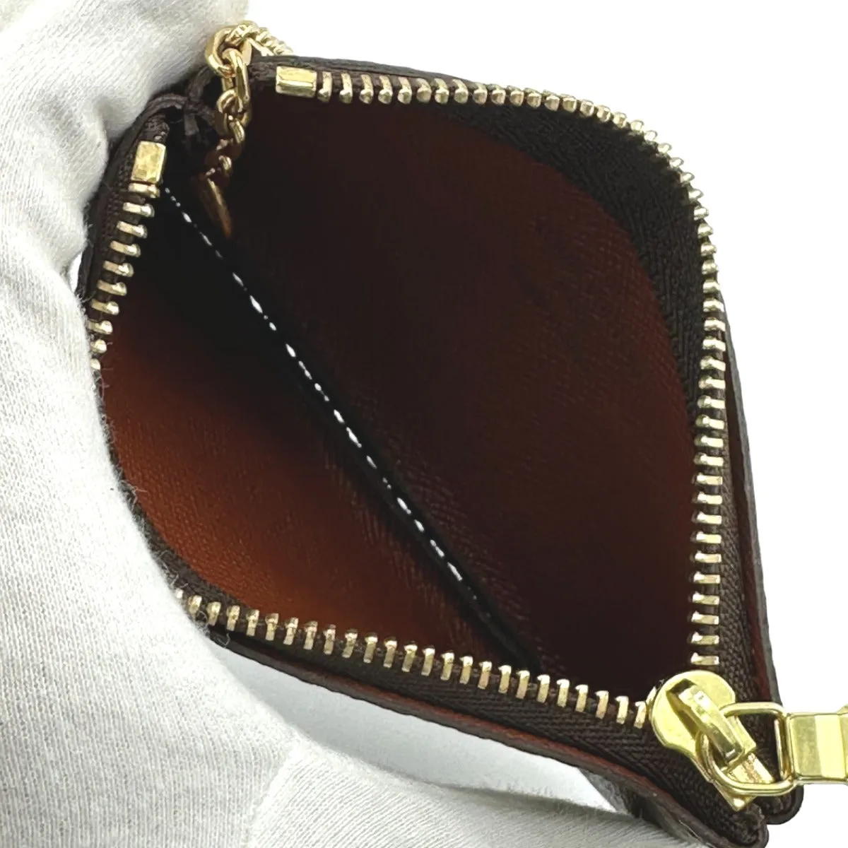 LOUIS VUITTON Key case Key holder  M62650 Monogram canvas Brown Key case Key holder for coin pocket Monogram Pochette Kle ()