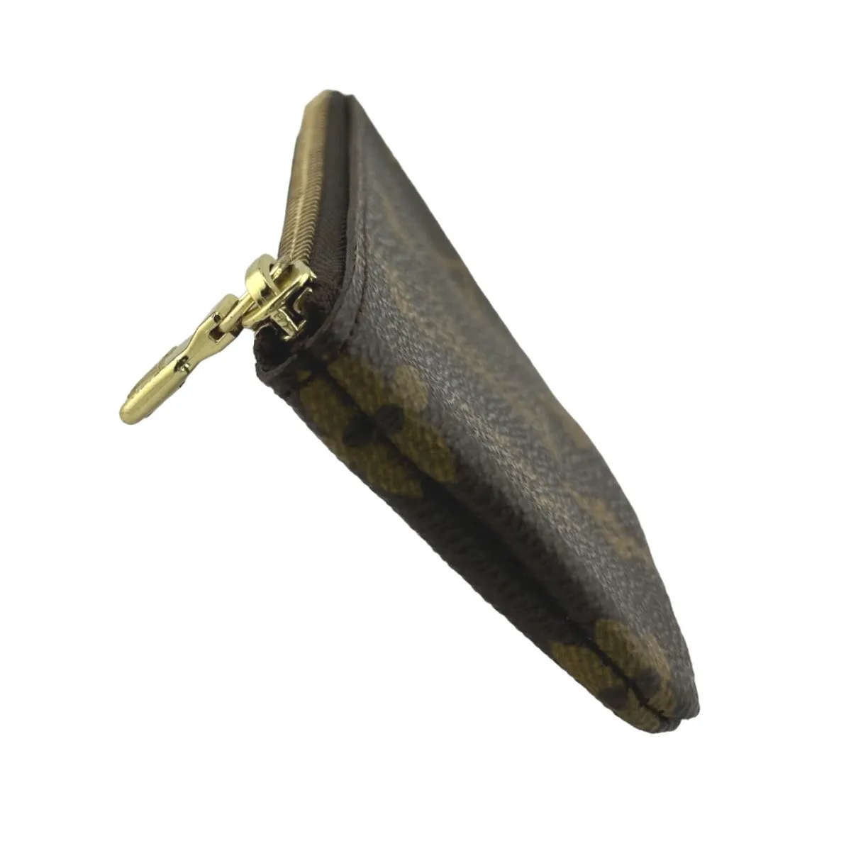 LOUIS VUITTON Key case Key holder  M62650 Monogram canvas Brown Key case Key holder for coin pocket Monogram Pochette Kle ()