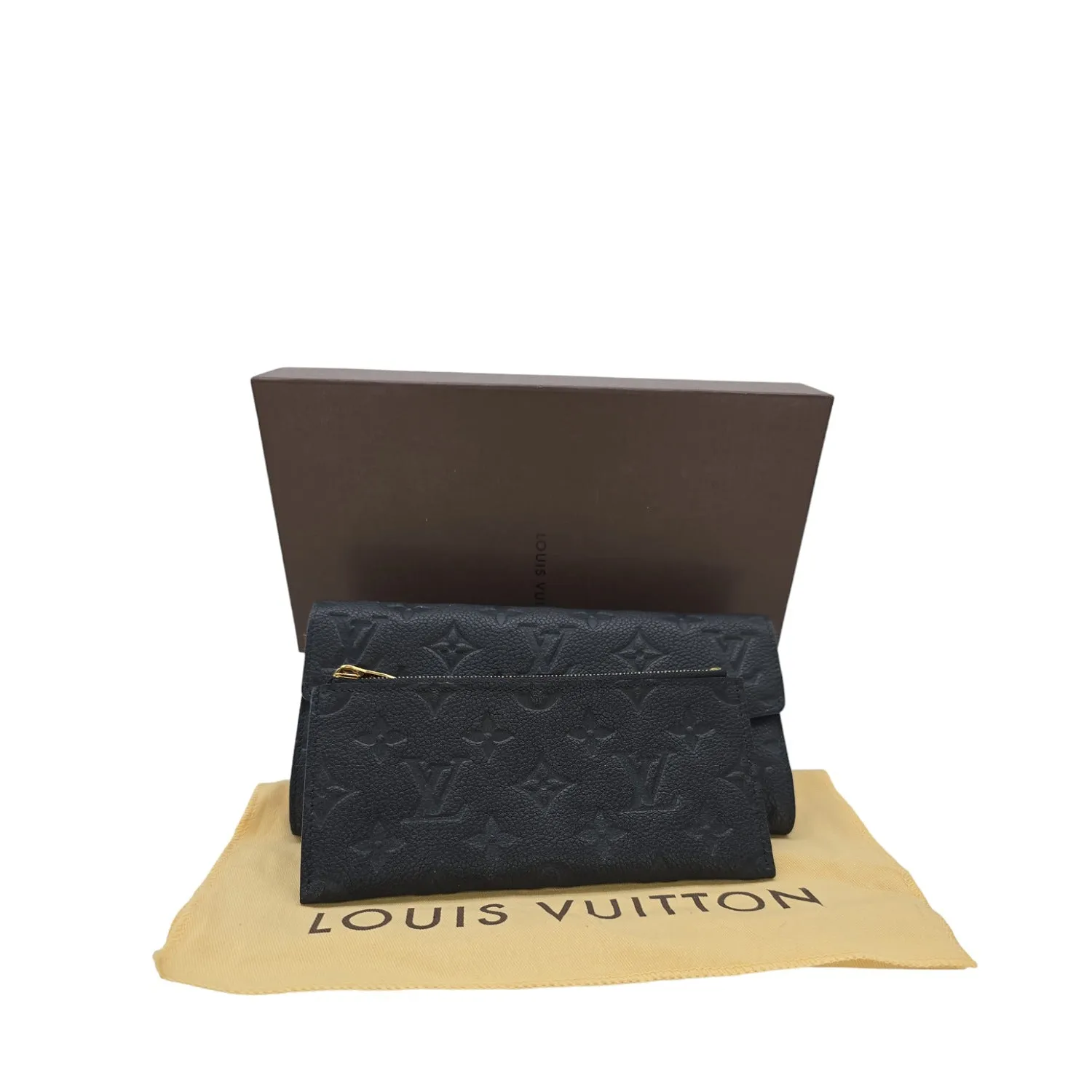 Louis Vuitton Monogram Empreinte Sarah Wallet w/ Pochette