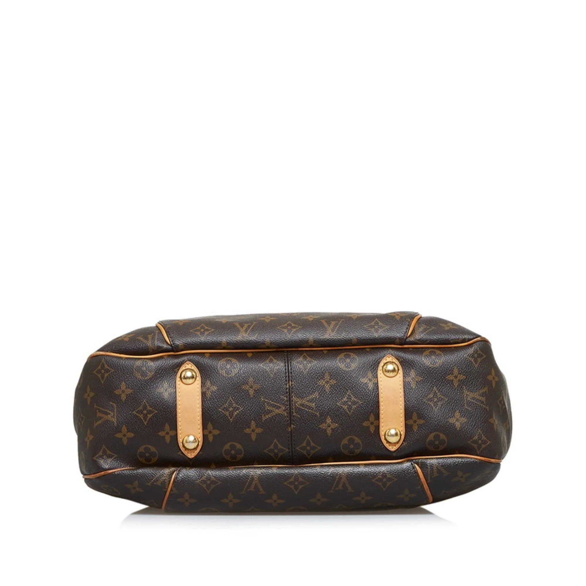 LOUIS VUITTON Monogram Galliera PM Shoulder Bag M56382 Brown PVC Leather Ladies