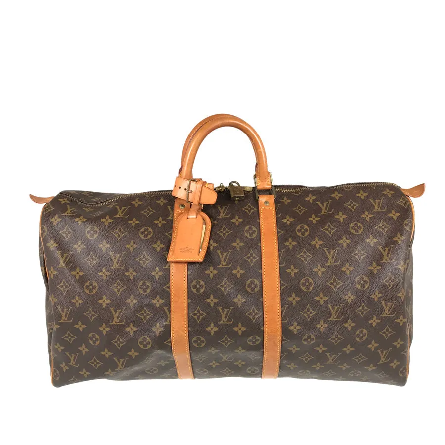 LOUIS VUITTON Monogram keepall55 Boston bag