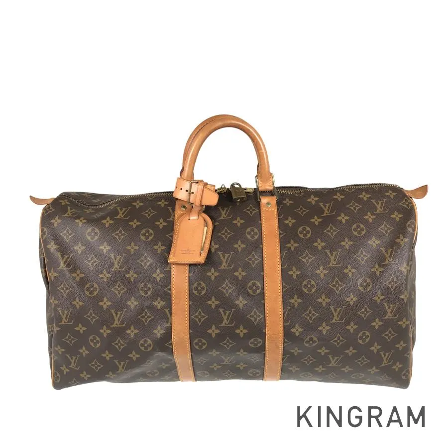LOUIS VUITTON Monogram keepall55 Boston bag