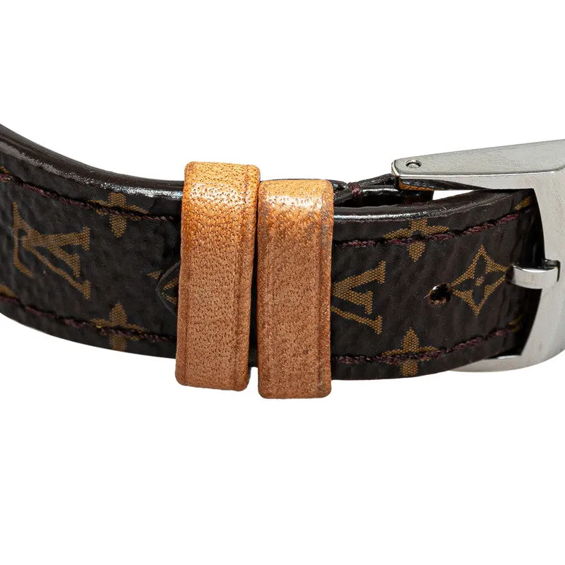 Louis Vuitton Monogram Tubular Canvas Strap M  R15231 Automatic  Brown Dial PVC Leather  Louis Vuitton