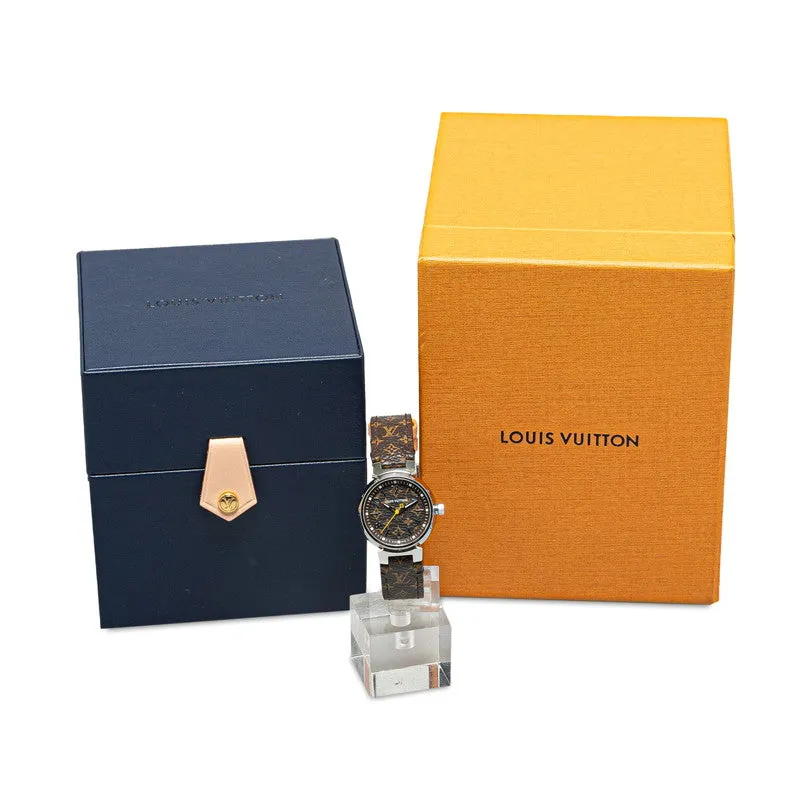 Louis Vuitton Monogram Tubular Canvas Strap M  R15231 Automatic  Brown Dial PVC Leather  Louis Vuitton