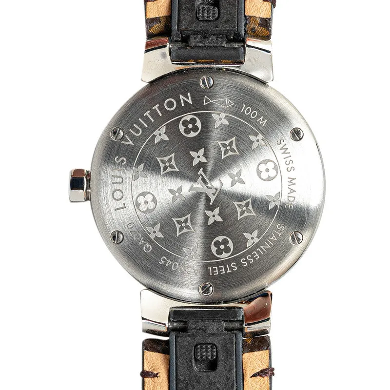 Louis Vuitton Monogram Tubular Canvas Strap M  R15231 Automatic  Brown Dial PVC Leather  Louis Vuitton