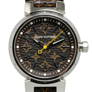 Louis Vuitton Monogram Tubular Canvas Strap M  R15231 Automatic  Brown Dial PVC Leather  Louis Vuitton