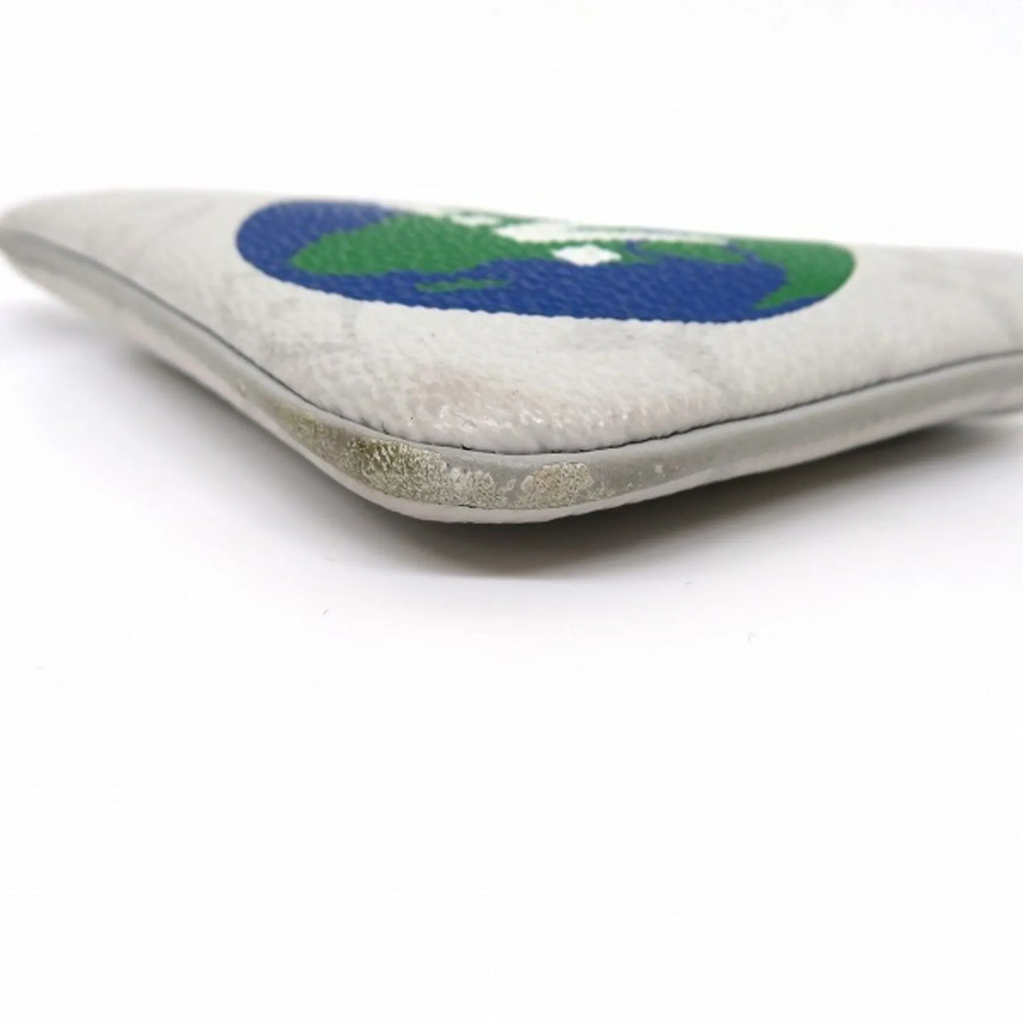 LOUIS VUITTON Monogram Zipped Pouch PM M67809 White Logo Brand Accessory Key Case Coin Unisex