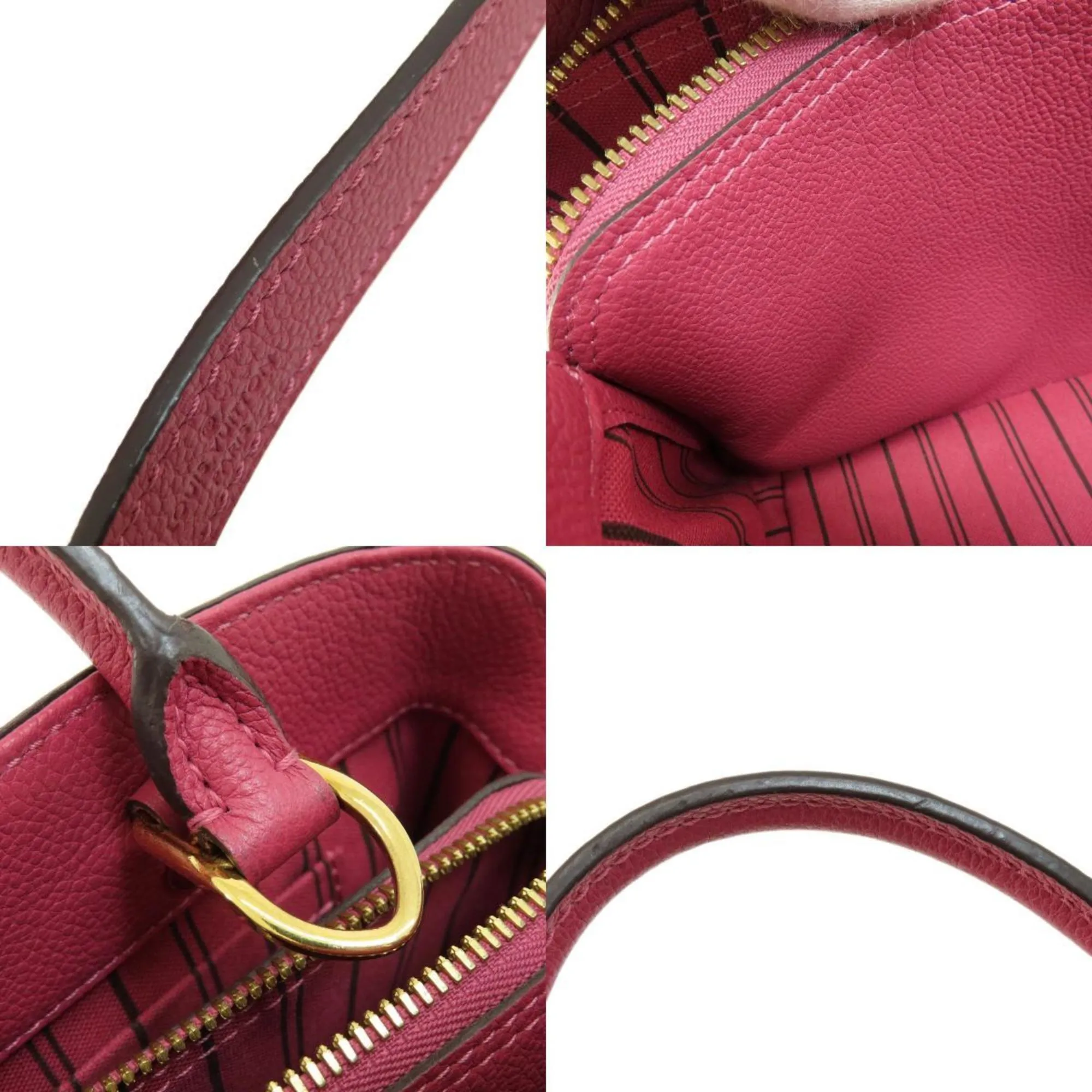 LOUIS VUITTON Montaigne BB Rose Handbag Amplant Ladies