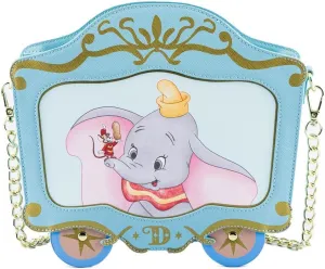 Loungefly DISNEY DUMBO 80TH ANNIVERSARY TRAIN CAR CROSSBODY BAG WDTB2358, Blue