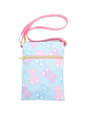 Loungefly Kawaii Pastel Bears Passport Crossbody Bag