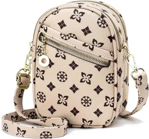 LoZoDo Small Crossbody Bags for Women Trendy Leather Purses and Handbags Designer Cell Phone Bag Wallet Purse with Wide Strap