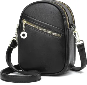 LoZoDo Small Crossbody Bags for Women Trendy Leather Purses and Handbags Designer Cell Phone Bag Wallet Purse with Wide Strap