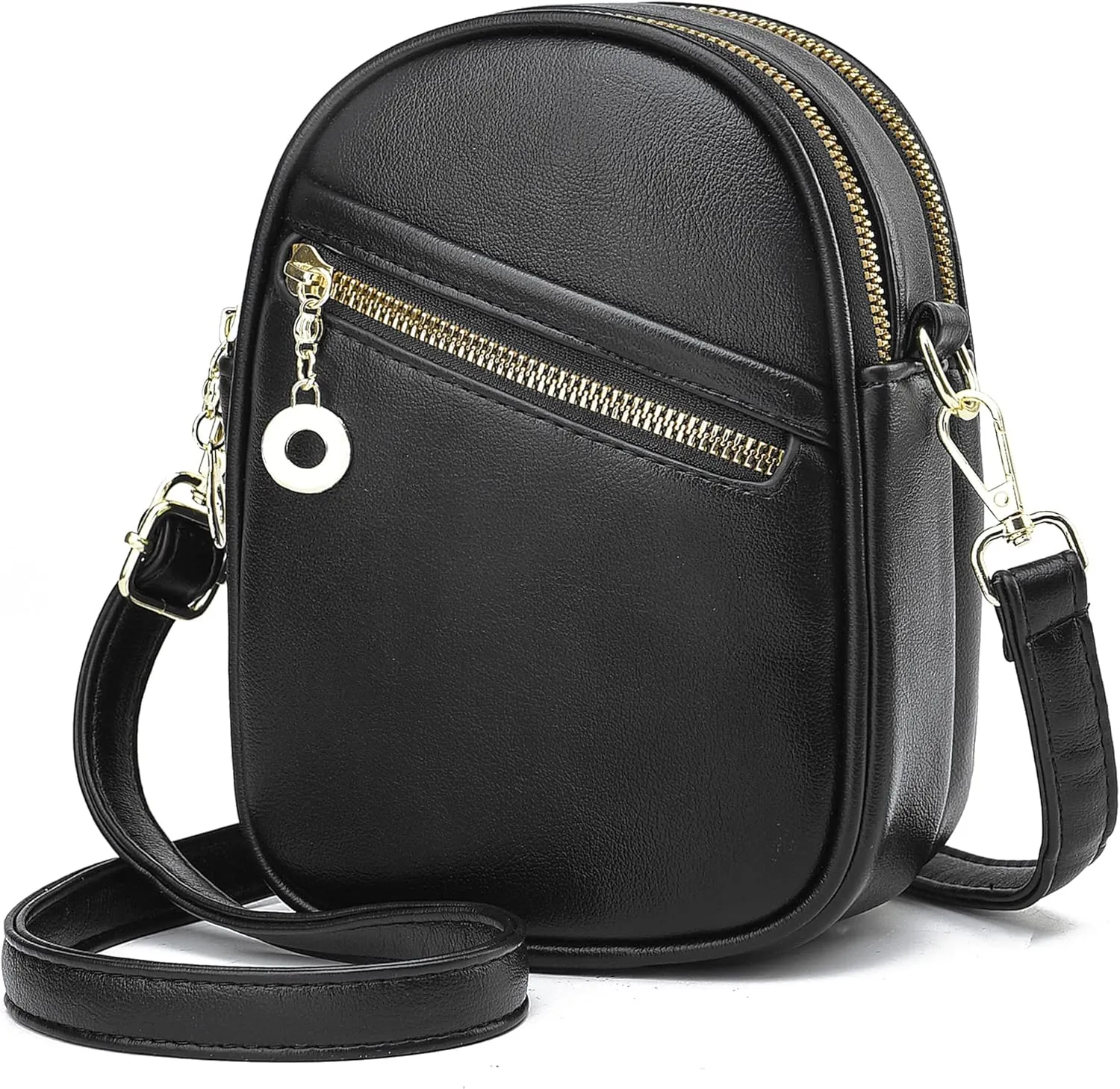 LoZoDo Small Crossbody Bags for Women Trendy Leather Purses and Handbags Designer Cell Phone Bag Wallet Purse with Wide Strap