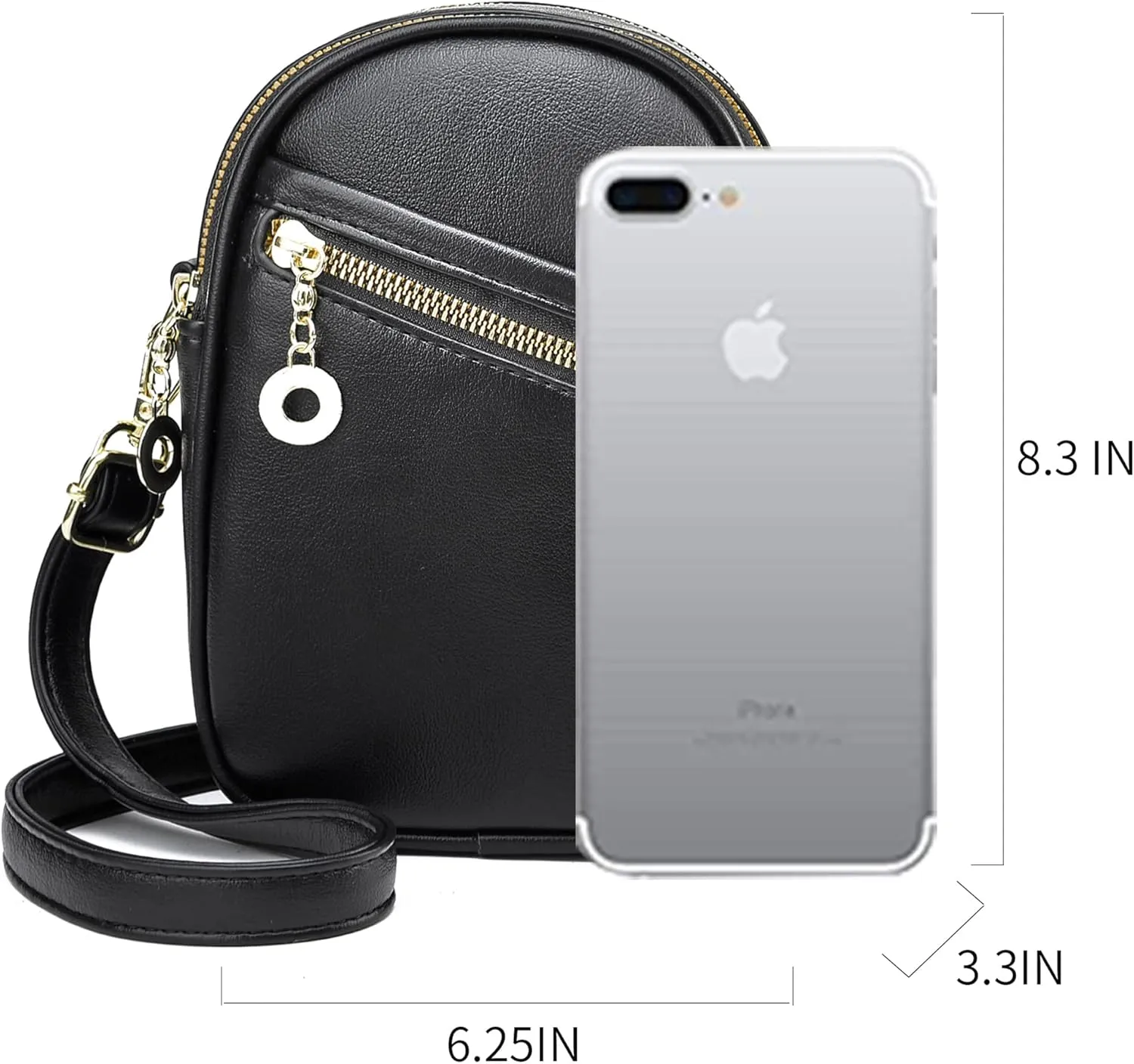 LoZoDo Small Crossbody Bags for Women Trendy Leather Purses and Handbags Designer Cell Phone Bag Wallet Purse with Wide Strap