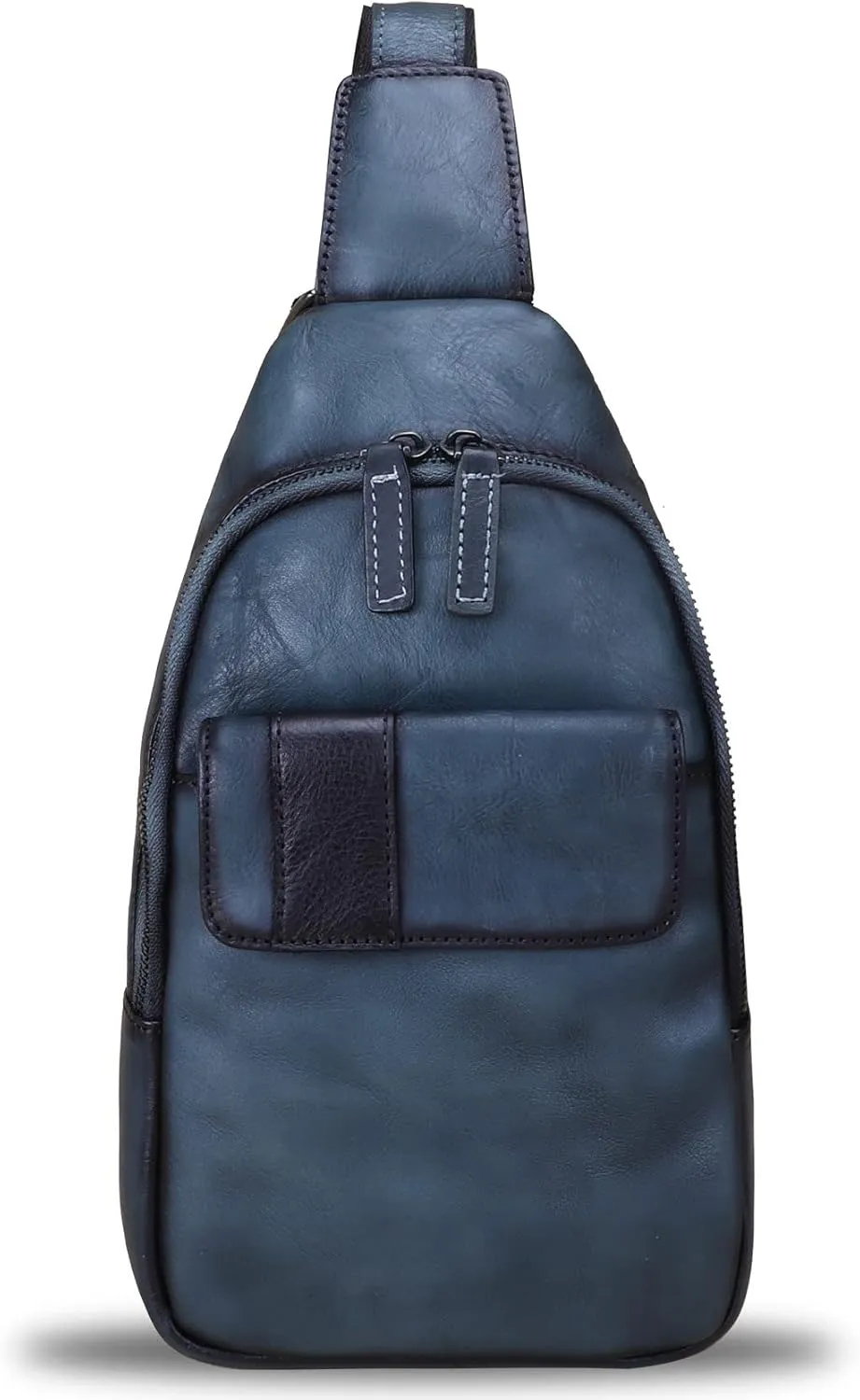 LRTO Genuine Leather Sling Bag - Handmade Leather Backpack for Women and Men - Crossbody, Chest Bag