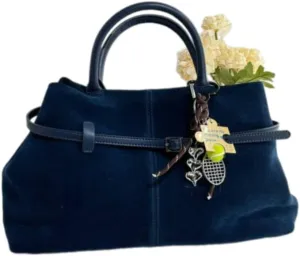 LuxeSuede – Premium Suede and Leather Handbag with Adjustable Strap