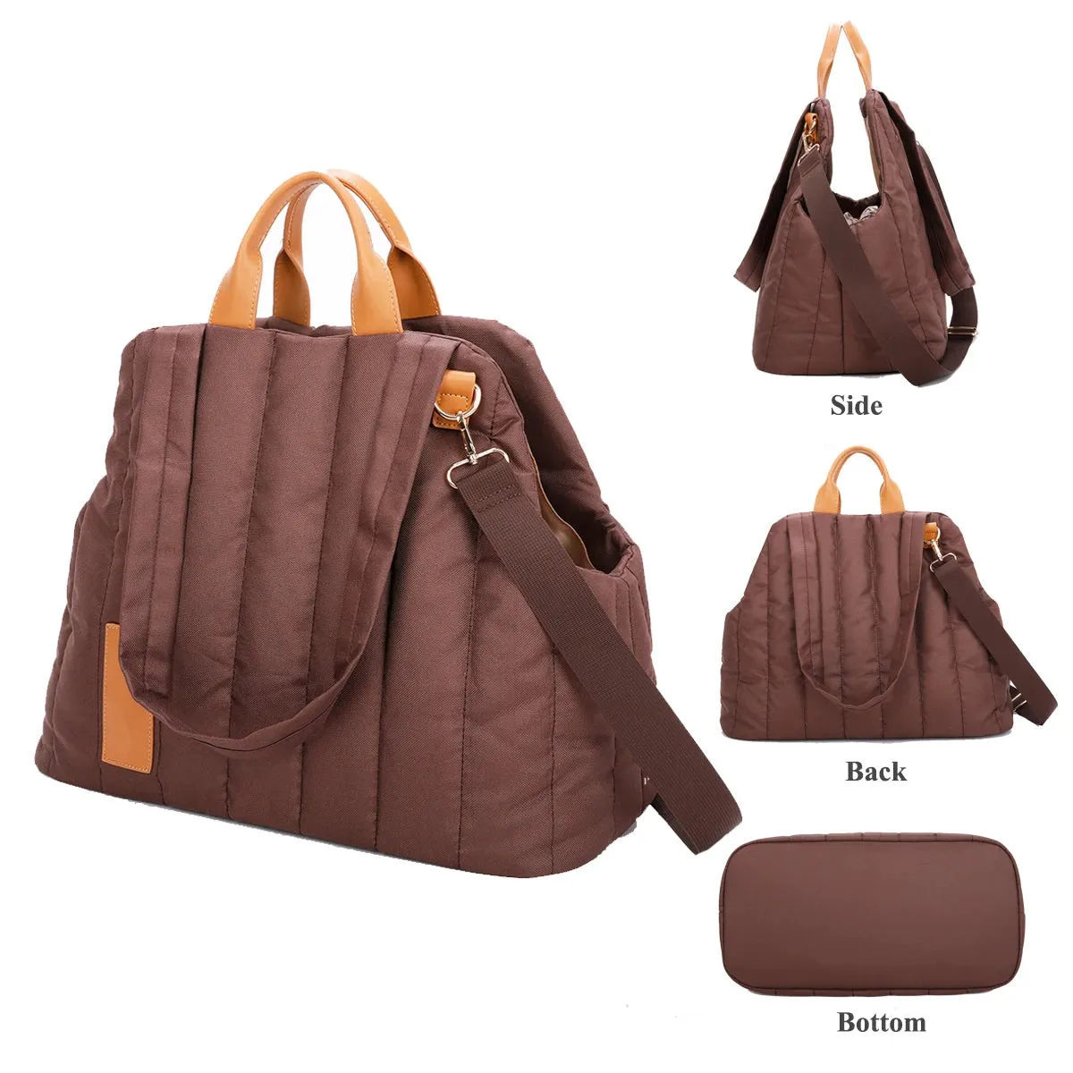 Luxury Quilted Dog Carrier Bag