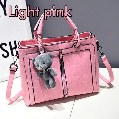 Luxury Women Leather Handbag Red Retro Vintage Bag Designer Handbags High Quality Famous Brand Tote Shoulder Ladies Hand Bag 703