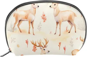 Makeup Bag Organizer,Cosmetic Bags for Women,Christmas Deer Bear Animals,Small Makeup Pouch