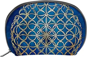 Makeup Bag Organizer,Cosmetic Bags for Women,Flower Ethnic Style Texture,Small Makeup Pouch