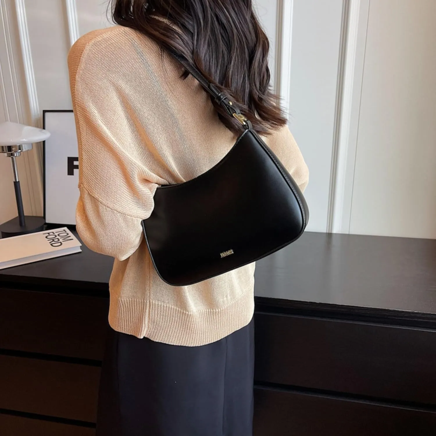 Makukke Small Shoulder Bag, Crossbody Bag - PU Leather, Y2K Vintage Party Handbag